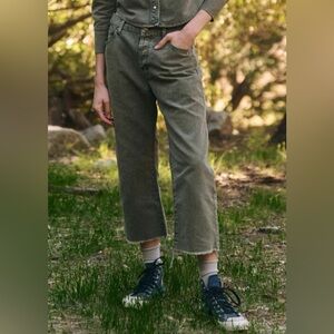 THE GREAT. Wayne Jeans in Moss size 30